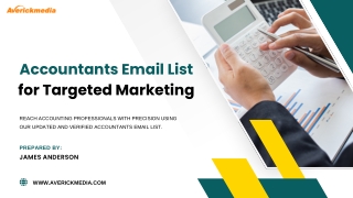 Accountants Email List for Targeted Marketing