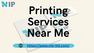 Reliable Printing Services Near Me – Nip-Ltd | Quality & Fast Printing Solutions