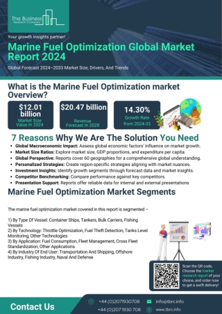 Marine Fuel Optimization Global Market Report 2024