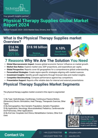 Physical Therapy Supplies Global Market Report 2024