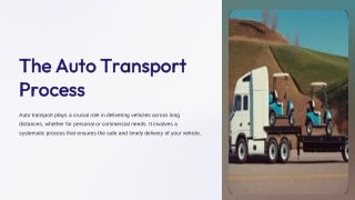 auto transport process