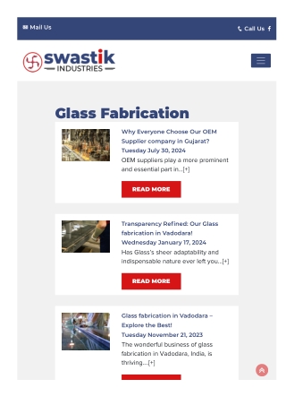 Glass fabrication in vadodara