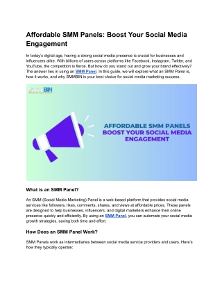 Affordable SMM Panels_ Boost Your Social Media Engagement.