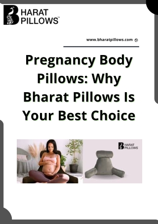 Pregnancy Body Pillows Why Bharat Pillows Is Your Best Choice