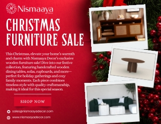 Warm Up Your Home This Christmas with Wooden Furniture Deals!