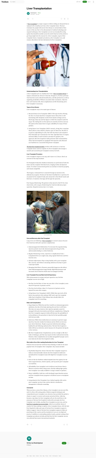 Liver transplantation