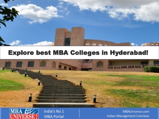 "Best MBA Programs in Hyderabad: Launch Your Career in India’s Business Hub"