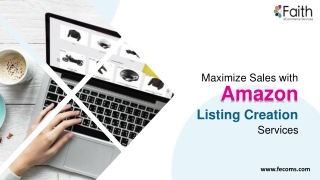 Maximize Sales with Amazon Listing Creation Services