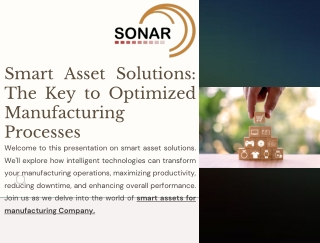 Smart Asset Solutions: The Key to Optimized Manufacturing Processes