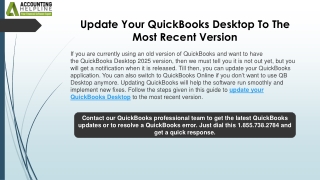 Simple ways to Update Your QuickBooks Desktop