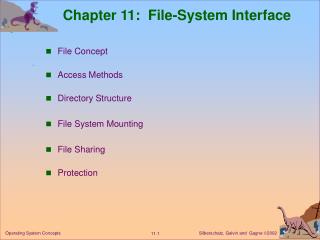 Chapter 11: File-System Interface