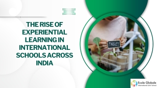 The Rise of Experiential Learning in International Schools Across India