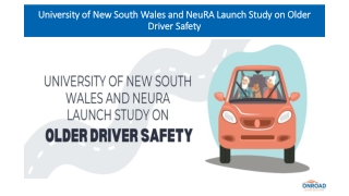 University of New South Wales and NeuRA Launch Study on Older Driver Safety