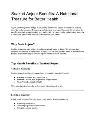 Soaked Anjeer Benefits_ A Nutritional Treasure for Better Health