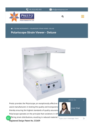 Polariscope Strain Viewer - Deluxe