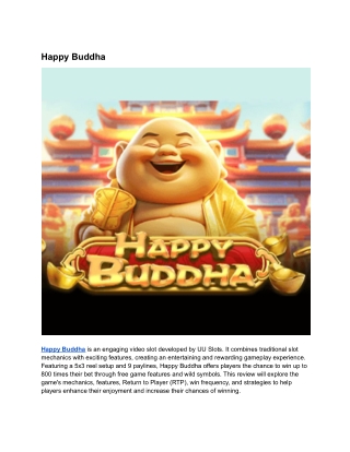 Happy Buddha