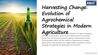 Final-Harvesting Change Evolution of Agrochemical Strategies in Modern Agriculture