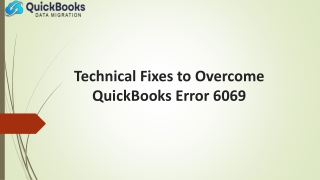 QuickBooks Error 6069: How to Fix It in QuickBooks Desktop