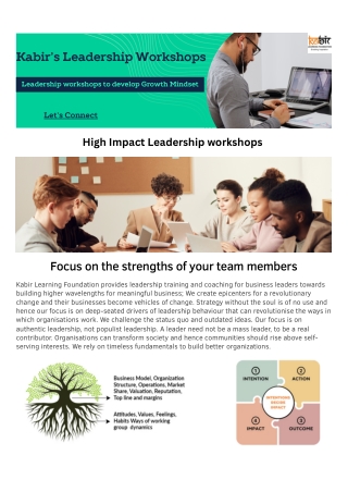 Leadership workshops in India