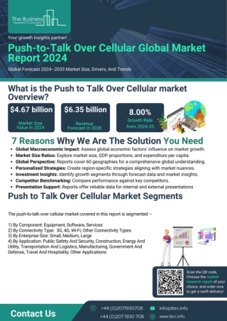 Push-to-Talk Over Cellular Global Market Report 2024