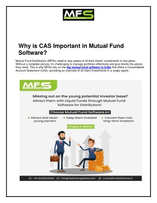 Why is CAS Important in Mutual Fund Software?