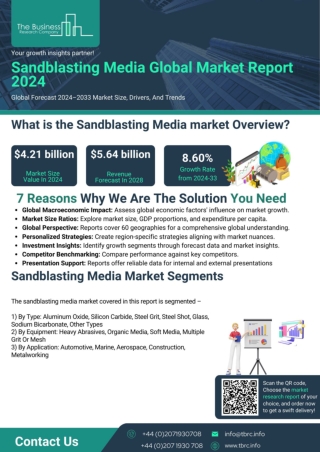 Sandblasting Media Global Market Report 2024