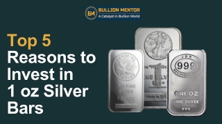 Top 5 Reasons Why 1 oz Silver Bars Are a Smart Investment