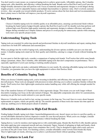 Don't Waste Money on Overpriced Taping Tools