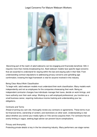 LegalConcernsForMatureWebcamWorkers