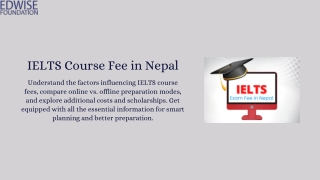 IELTS Course Fee in Nepal: A Complete Guide to Smart Preparation.