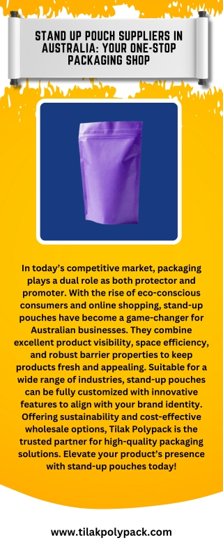 Stand Up Pouch Suppliers in Australia Your One-Stop Packaging Shop (1)