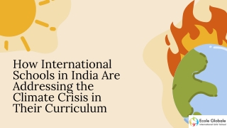 How International Schools in India Are Addressing the Climate Crisis in Their Curriculum