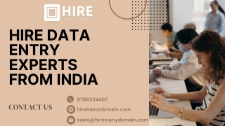 Hire Data Entry Experts from India