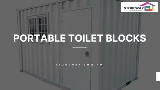 Portable Toilet Blocks