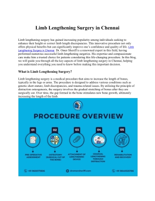 Limb Lengthening Surgery in Chennai