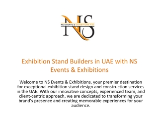 NS Events and Exhibitions Fzc.: Exhibition Stand Builders in UAE