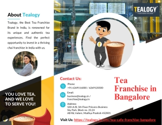 Tea Franchise in Bangalore