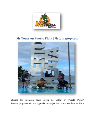 Ms Tours en Puerto Plata