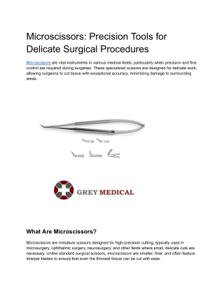 Jacobson Micro Scissors