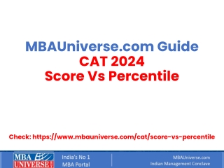 CAT Score Vs Percentile 2024: Check Cut offs for IIMs and Other Top Colleges