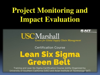 Project Monitoring and Impact Evaluation