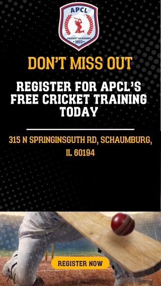 Dont Miss Out Register for APCLs Free Cricket Training Today