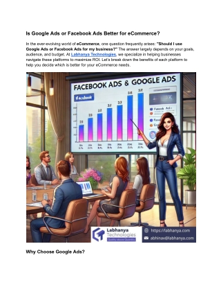Is Google Ads or Facebook Ads Better for eCommerce.