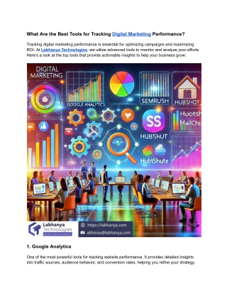 What Are the Best Tools for Tracking Digital Marketing Performance
