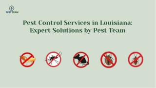 Pest Control Services in Louisiana