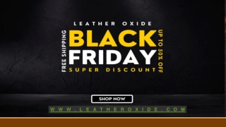 Black Friday Sale - Leather Oxide