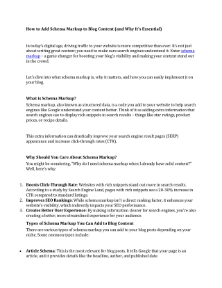 How to Add Schema Markup to Blog Content (and Why It’s Essential)