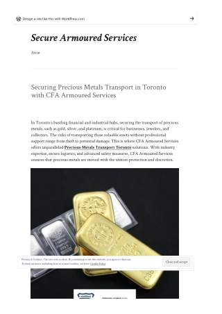 Securing Precious Metals Transport in Toronto with CFA Armoured Services