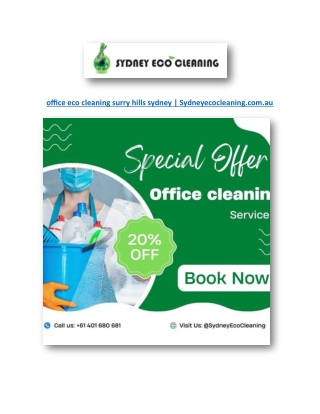 office eco cleaning surry hills sydney | Sydneyecocleaning.com.au