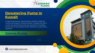 Dewatering Pump In Kuwait- cosmos pumps